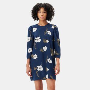 Amour Vert Darla 3/4 Sleeve Washable Silk Dress